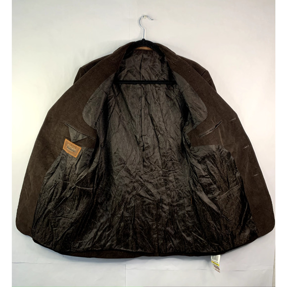 2000s NWT Tasso Elba Fine Menswear Medium Brown Sport Coat New With Tags - Picture 4 of 8